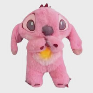 MASKOTKA Stich PLUSZAK USPOKAJAJĄCY MIŚ SZUMIŚ ODDYCHAJĄCY Różowy